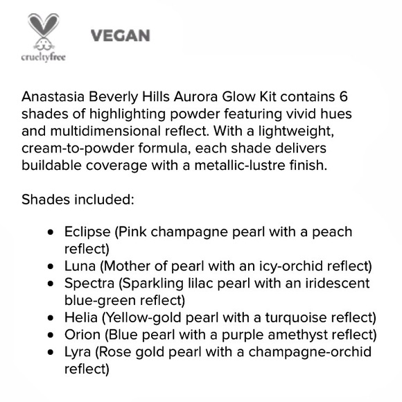 🆕 Anastasia Beverly Hills Aurora Glow Kit - Picture 4 of 4